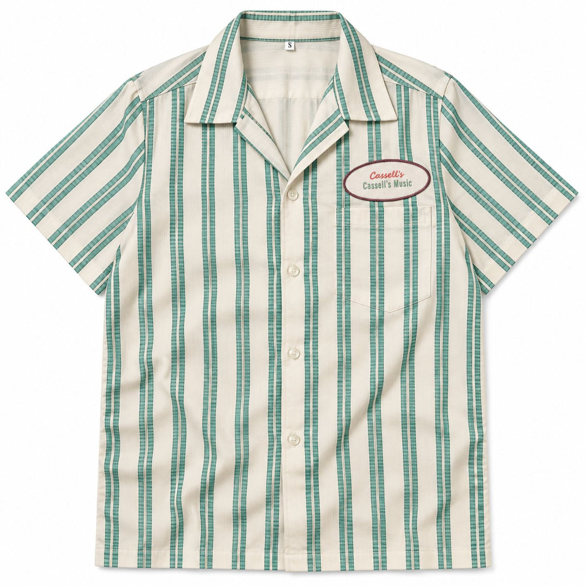 Music Store Striped Button-Up Shirt