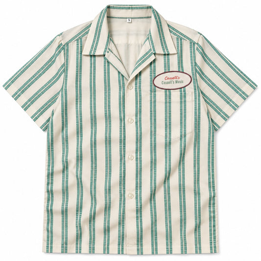 Music Store Striped Button-Up Shirt