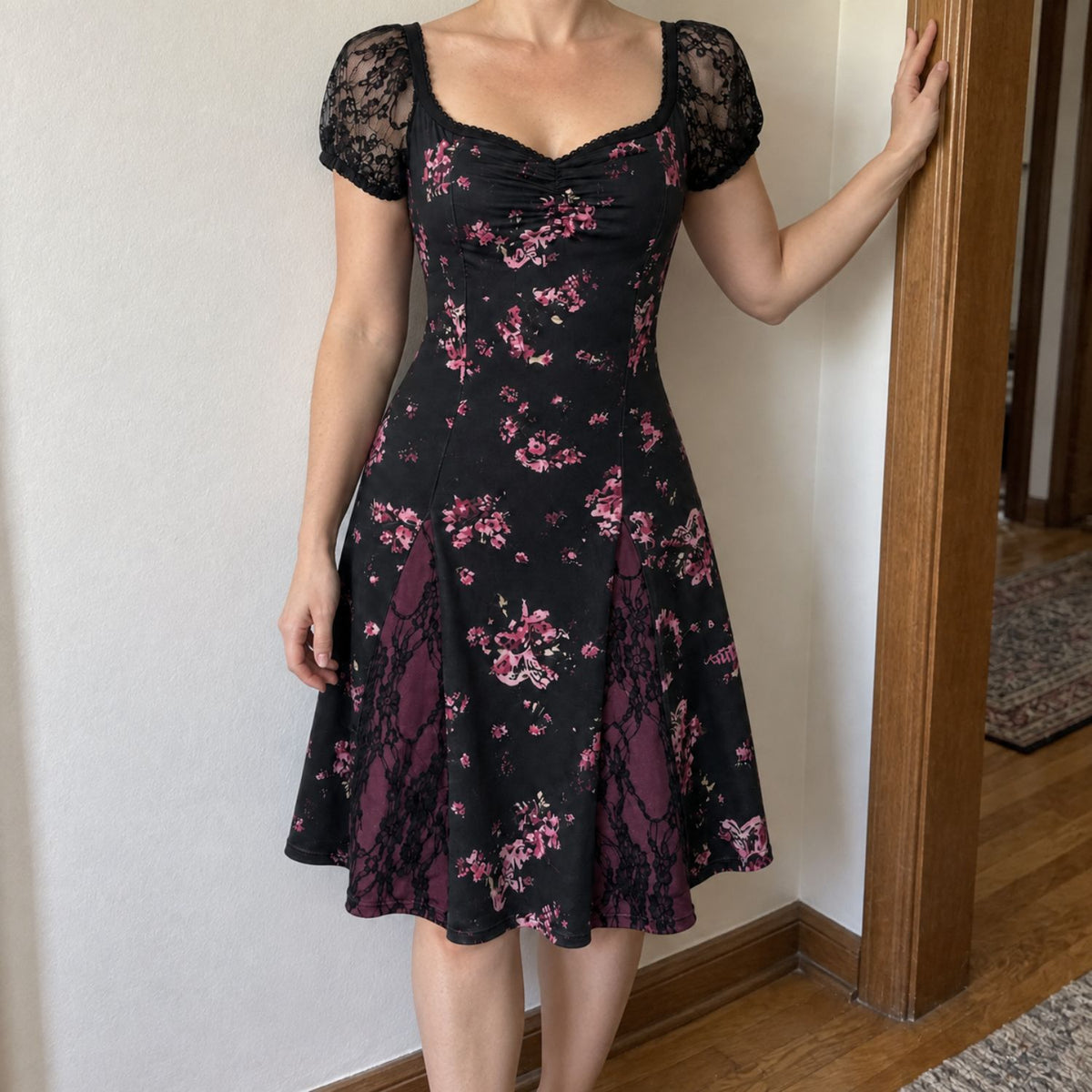 Dark Floral Costume Dress